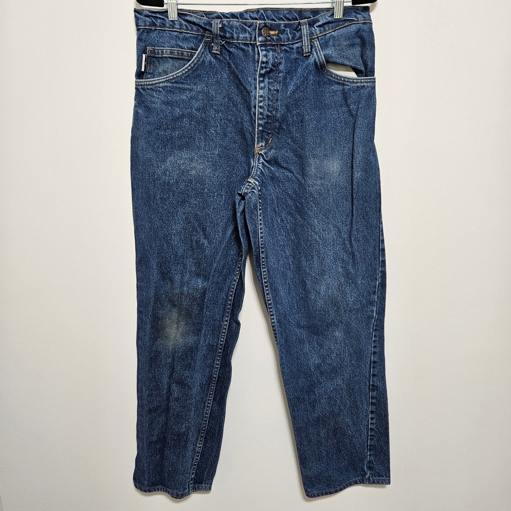 Vintage Westex Indura FR Work Jean Mens 34x32 Union Made USA Workwear Cotton 90s